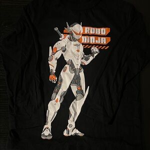 Place Black Robo Ninja Kids Shirt